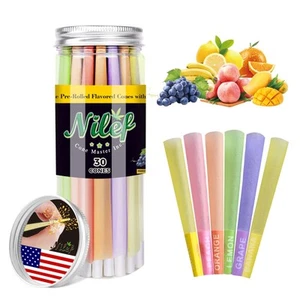 Flavored Pre Rolled Pop Cones | Pack of 30 | 6 different flavors | 84mm | Fil... - Picture 1 of 8
