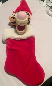 Medias de Navidad Disney Winnie The Pooh Tigger Papá Noel las mejores coleccionables vintage - Imagen 1 de 7