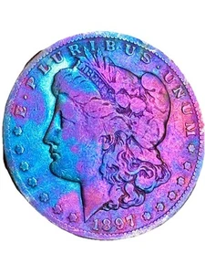 Dólar de plata Morgan 1897 tono monstruo - Imagen 1 de 2