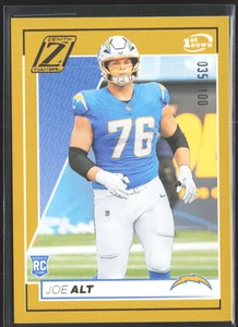 2024 Panini Zenith Football Joe Alt (RC) #154 1st Down Parallel 035/100 - Picture 1 of 2