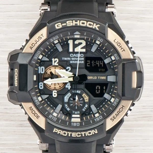 Casio G-Shock GA-1100 MASTER OF G Gravitymaster Twin Sensor NEW BATTERY - Picture 1 of 8