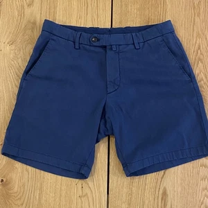 WVG Wolf Vs. Goat Made in Italy Ocean Blue Garment Dyed Washed Chino Shorts 32 - Picture 1 of 6