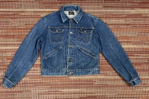 Vintage Maverick Blue Bell Denim Jean Button Trucker Jacket Sz 40 Made In USA - Picture 1 of 19