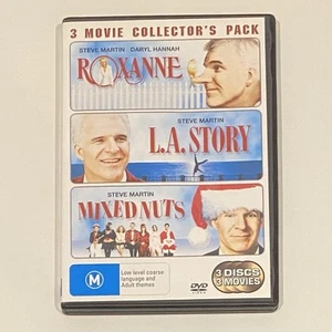 Roxanne | L.A. Story | Mixed Nuts DVD - Region 4 - Steve Martin 3 Movie Pack - Picture 1 of 4