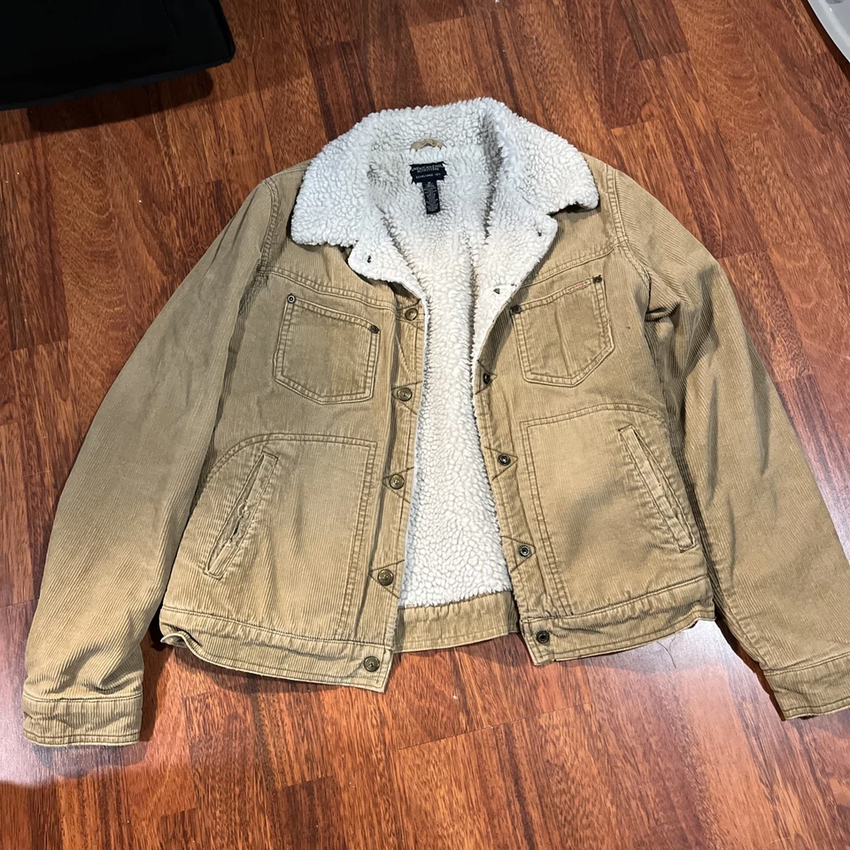 American Eagle вельветовая куртка женщин размер средний с подкладкой желтовато-коричневый/светло-коричневый - Изображение 1 из 4