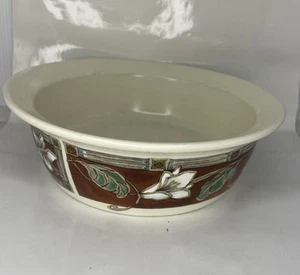Pfaltzgraff "Mission Flower" 8" Round Vegetable Bowl Pottery Stoneware Retired - Picture 1 of 4