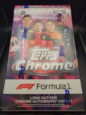 2023 Topps Chrome Formula 1 Racing Factory Sealed Hobby Box Piastri RC McLaren  - Image 1 of 2