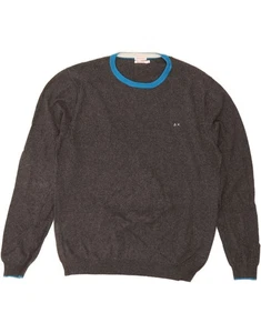 Suéter Jersey SUN68 Para Hombres Cuello Redondo 2XL Gris Algodón DV31 - Imagen 1 de 3