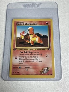 Blaine’s Charmander 1st Edition Gym Challenge 60/132 WOTC Vintage Pokemon MINT - Picture 1 of 11