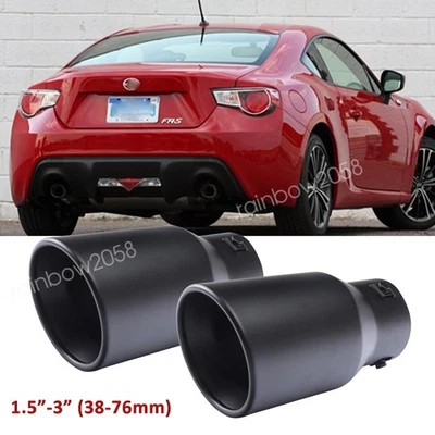 2PCS For Scion FR-S Car Exhaust Pipe Tip Rear Tail Throat Muffler Tailpipe Foto 1 de 4