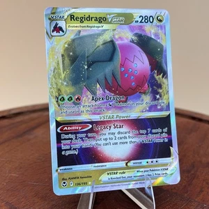 Regidrago VSTAR 136/195 Swsh12: Spada e Scudo - Silver Tempest Holo POKEMON TCG - Foto 1 di 2