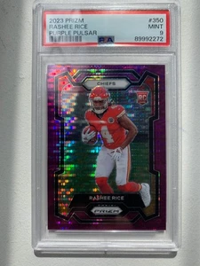 Rashee Rice 2023 Prizm Rookie Purple Pulsar PSA 9 #350 RC  - Picture 1 of 2