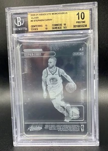 2020-21 Panini Absolute STEPHEN CURRY GLASS CASE HIT SSP BGS 10 PRISTINE #3 - Picture 1 of 7