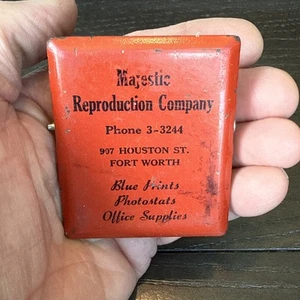 Vintage "Majestic Reproduction Company Fort Worth Texas" Metall Büroklammer - Bild 1 von 6