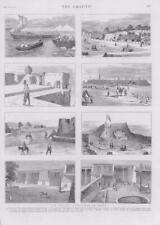 1873 Antique Print - UZBEKISTAN KHIVA RUSSIAN EXPEDITION RIVER AMU DARYA  (205)