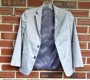 Calvin Klein Light Gray Two Button Blazer Boys Size 8 Regular - Picture 1 of 3