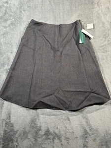 Harve Benard Skirt Womens Size 10 Knee Length Lined Heather Gray Wool 90s Preppy - Picture 1 of 14
