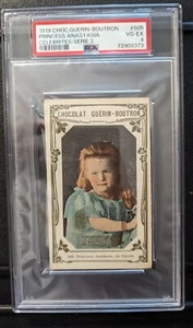 1919 Chocolat Guerin-Boutron Celebrites #505 Anastasia PSA 4 POP 1 NONE HIGHER - Picture 1 of 7