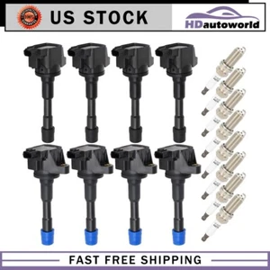 8x Ignition Coil & Iridium Spark Plug For 2010-2014 Honda Insight 1.3L - Foto 1 di 11