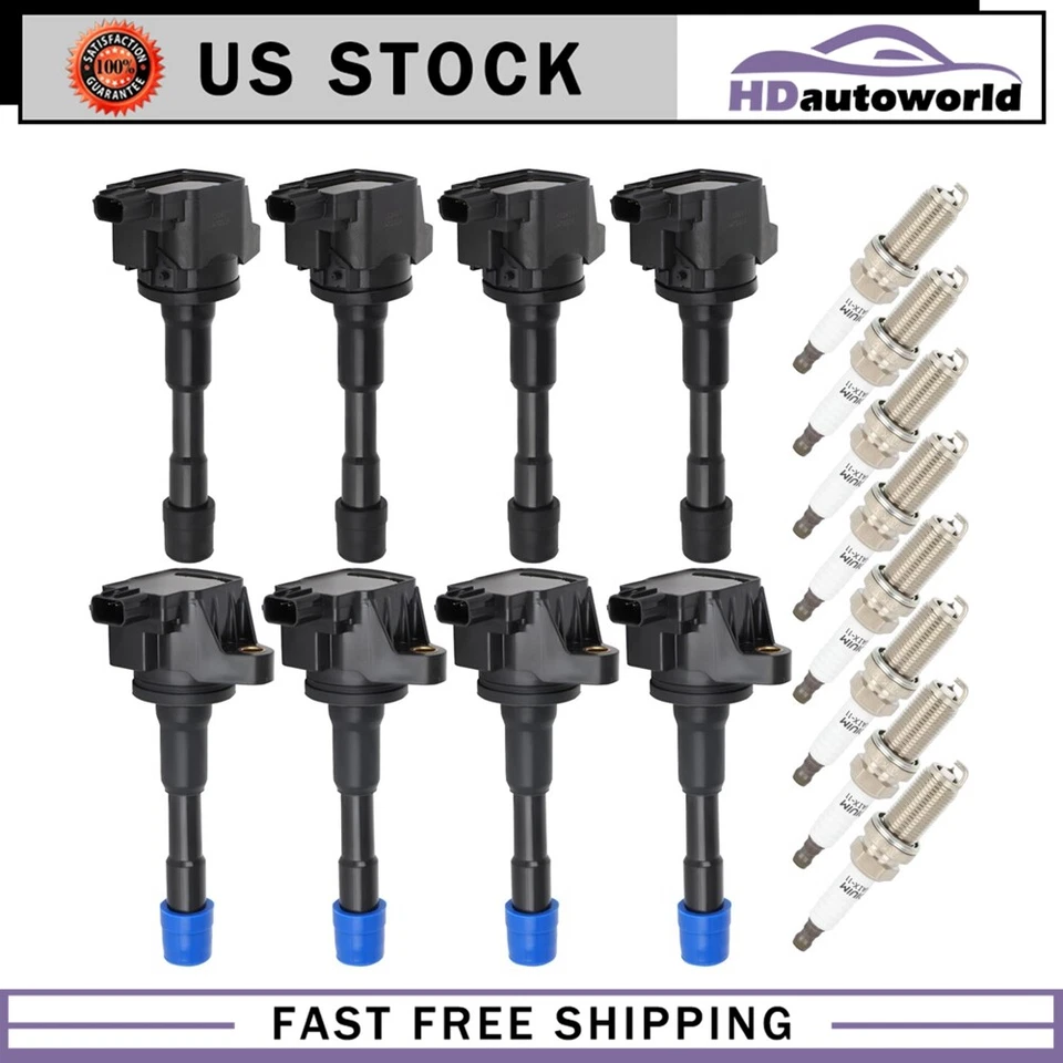 8x Ignition Coil & Iridium Spark Plug For 2010-2014 Honda Insight 1.3L - Image 1 of 4