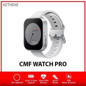 (New) NOTHING CMF Watch Pro AMOLED Bluetooth iOS Android Smartwatch AU – Silver - Picture 1 of 4