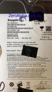 ST31500541AS, 9TN15R-568, CC95, WU, 5XW0 Seagate Data Recovery Donor Hard Drive - Picture 1 of 1