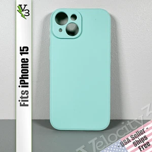 Case for iPhone 15 - Celeste Blue | Soft Touch Silicone | Slim & Flexible - Picture 1 of 14
