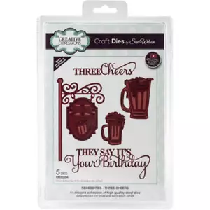 Creative Expressions Craft Dies - Necessities- Three Cheers (By Sue Wilson) CED2 - Foto 1 di 3