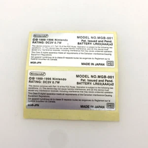 10 PCS Replacement Back Sticker MGB-001 Label For Nintendo Game Boy Pocket GBP - Picture 1 of 2