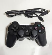 Controlador inalámbrico Sony PlayStation DualShock 3 negro CECHZC2j USb probado casi nuevo