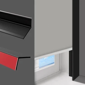 Blackout Light Blockers, PVC Light Blockers Side Tracks for Roller Window Shades - Picture 1 of 7