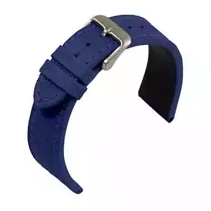 Correa de reloj lona azul de Eulit - 20,22 mm - pulsera de repuesto - Imagen 1 de 1