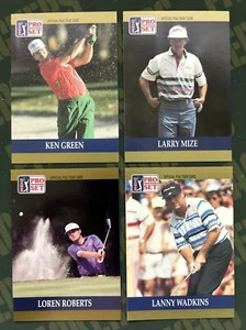 1990 PGA Tour Pro Set #s 33-36 Ken Green Lanny Watkins Loren Roberts Larry Mize - Picture 1 of 2