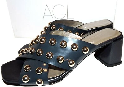 Sandálias sapatos 37 salto bloco cravejado AGL Attilio Giusti Leombruni US$ 498 - Imagem 1 de 4