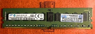 HPE 752368-081 8gb (1x8gb) 2133mhz Pc4-17000 Cas-15 ECC Zugelassen Einzel Stufe - Bild 1 von 3