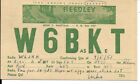 QSL 1953 Reedley CA    radio card