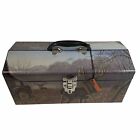 TACTIX 16” Metal Tool Box With Tray Buck Scene Tractor In Woods Brand New Tags