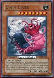 YU-GI-OH DOOM DOZER 1ST ED SILVER RARE N/MINT SOI-EN024 - Picture 1 of 1