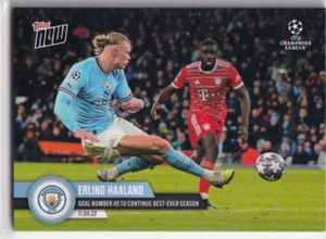 Topps Now 2022 Champions League Nr. 94 Erling Haaland Goal Number 45 - Bild 1 von 2