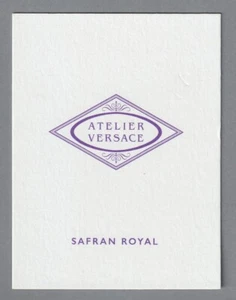 Carte publicitaire - advertising card -Safran Royal de Versace recto verso - Picture 1 of 2