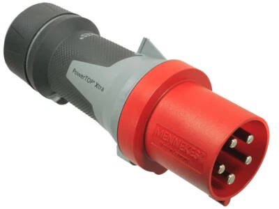 Mennekes CEE Stecker Power Top Xtra 13112 400V / 63A 5-polig 6h IP44 Baustelle
