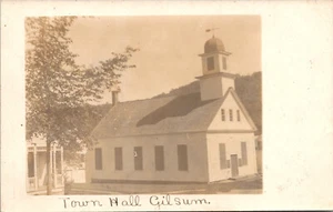 Gilsum NH Municipio Reale Foto RPPC Cartolina Indivisa Retro - Foto 1 di 2