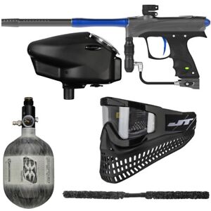 New Dye Rize Czr Insane Paintball Gun Kit - Empire 48/4500 - Grey/Blue