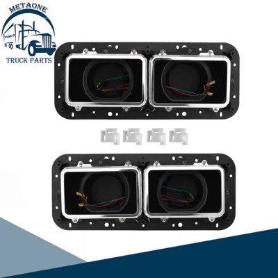 Pair Headlight Housing Bases For Kenworth W900 K100 C500 Western Star 4900 4964 - Image 1 of 4
