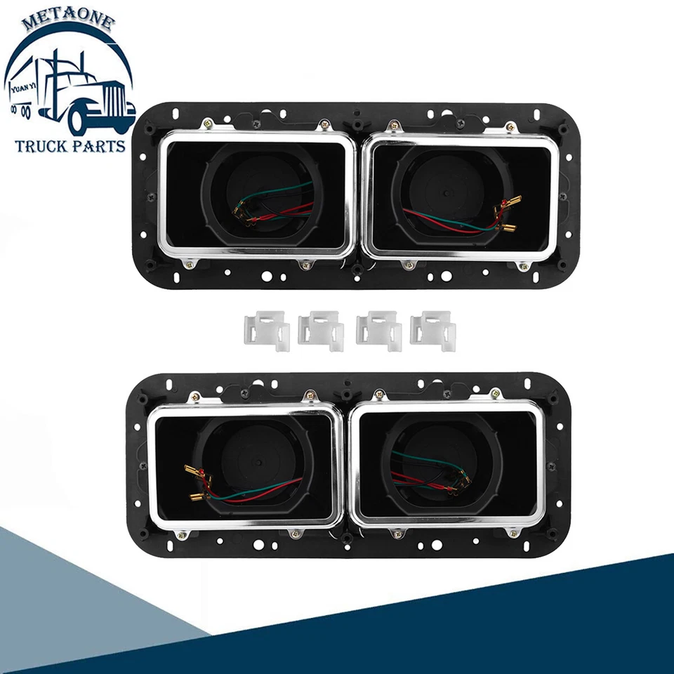 Pair Headlight Housing Bases For Kenworth W900 K100 C500 Western Star 4900 4964 - Image 1 of 4