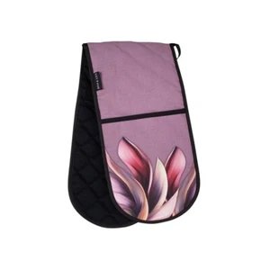 Lilac Floral Design Double Oven Mitt (A1) - Picture 1 of 1
