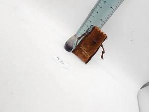 Vtg Blackberry Amethyst In A Sm Leather Drawsting Bag From Brazil - Picture 1 of 4