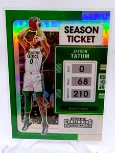 2021-22 Panini Contenders Optic - Season Ticket Jayson Tatum #1 Silver Prizm - Picture 1 of 2