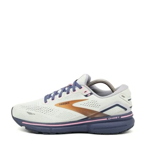 Brooks Damen Ghost 15 Sneaker Weiß/Blau/Bronze Mesh Low-Top Laufschuh EU 38.5 - Bild 1 von 10