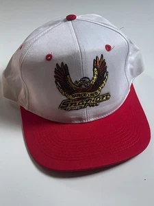 VINTAGE SNAP-ON TOOLS FLYING EAGLE RED & WHITE COTTON SNAPBACK HAT CAP - Picture 1 of 6